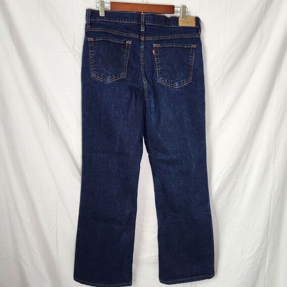 Levi's Women's 14P Perfectly Slimming Bootcut 512 Jeans Dark High Rise‎ Short - Picture 3 of 9